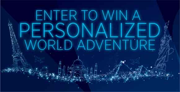 Enter to win a personalized world adventure